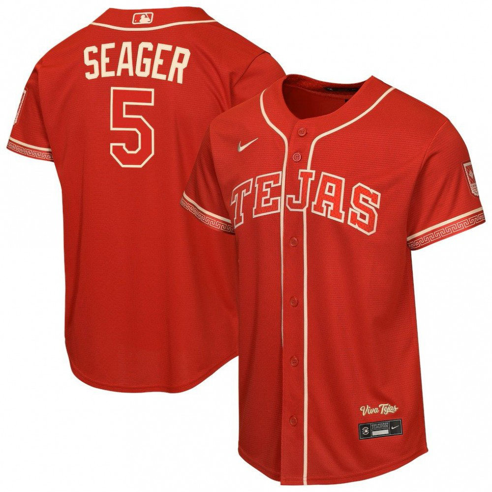 Corey Seager Texas Rangers Youth 2026 City Connect Stadium Jersey - Red-Pro Kit Vault | Brand New 26/27 Sports Jerseys